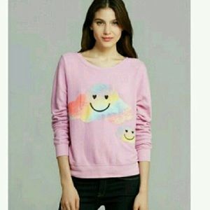 Wildfox Pink Sherbet Clouds Sweater